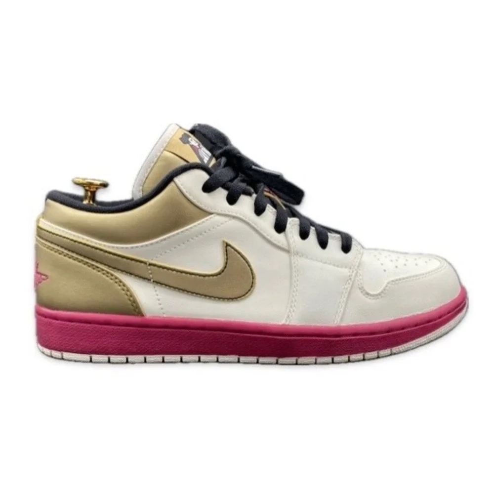 Air‎ Jordan Mens 11 1 Low Phat Matador Sail Metallic Gold Gym Red